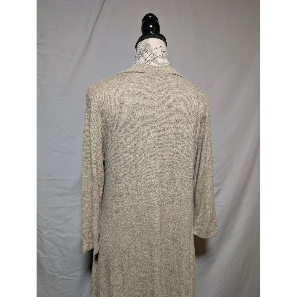 Acemi‎ Oatmeal Beige Knit Cutout Neckline Long Sleeve Dress Women's Large